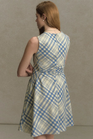 Plaid Sleeveless Dress