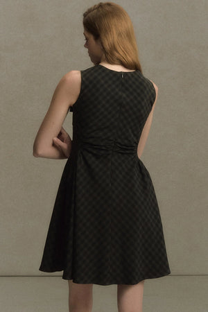 Plaid Sleeveless Dress