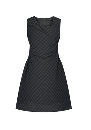 Plaid Sleeveless Dress