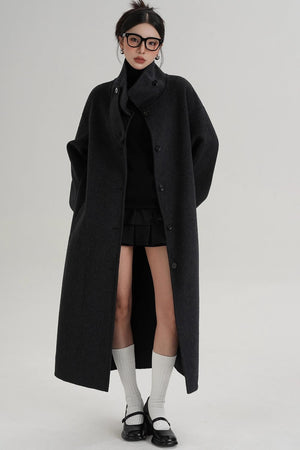 Plaid Wool Coat