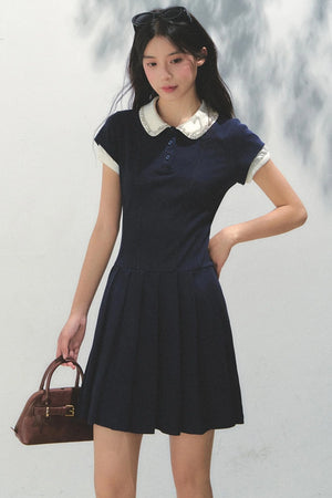Pleated College Dress