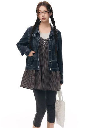 Pleated Cropped Skirt Set-Up