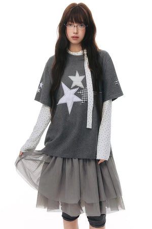 Pleated Cropped Skirt Set-Up