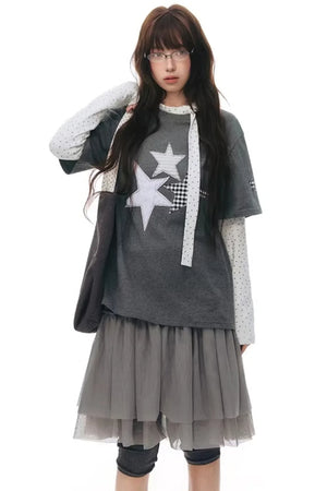 Pleated Cropped Skirt Set-Up