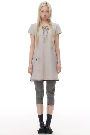 Pleated Cropped Skirt Set-Up