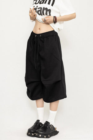 Pleated Culotte Pants