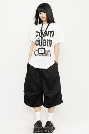 Pleated Culotte Pants