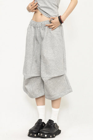 Pleated Culotte Pants