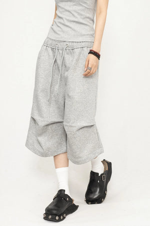 Pleated Culotte Pants