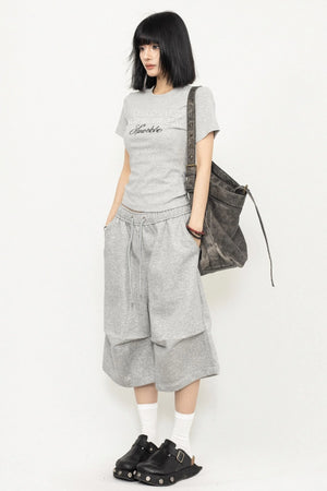 Pleated Culotte Pants