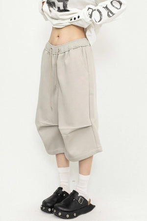 Pleated Culotte Pants
