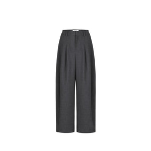 Pleated Drape Scimitar Pants