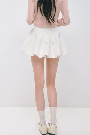 Pleated Flower Bud Skirt