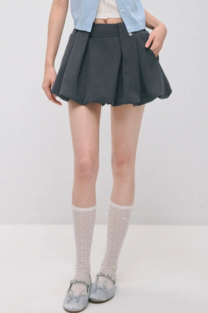 Pleated Flower Bud Skirt