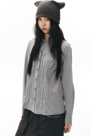 Pleated Front Shirt