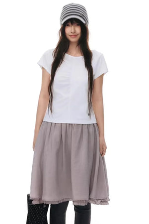 Pleated Pure Cotton Top
