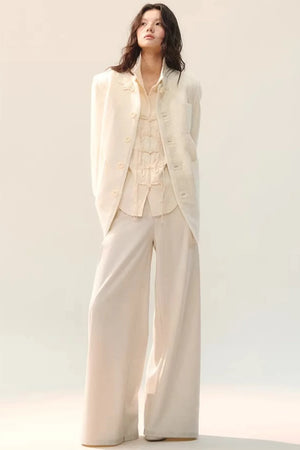 Pleated Shadow Elegance Blouse