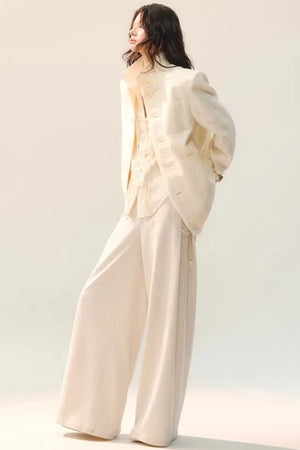 Pleated Shadow Elegance Blouse