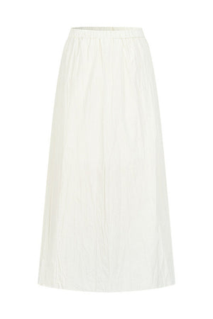 Pleated Stand Collar Shirt and Skirt Set