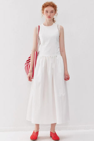 Pleated Tank Dress