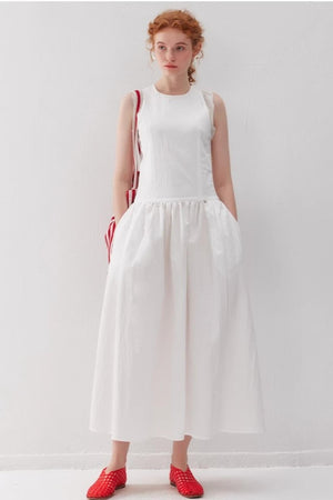 Pleated Tank Dress