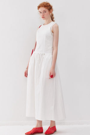 Pleated Tank Dress