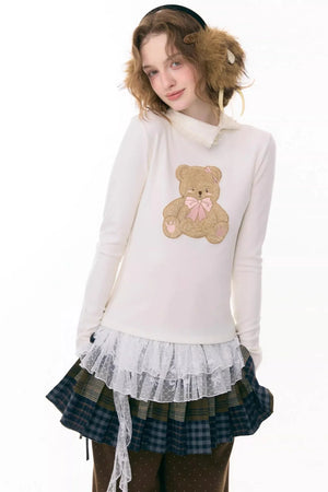 Plush Bear Knitted Base Shirt