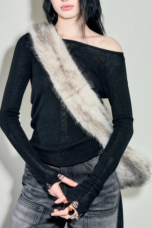 Plush Fur One-Shoulder Bag