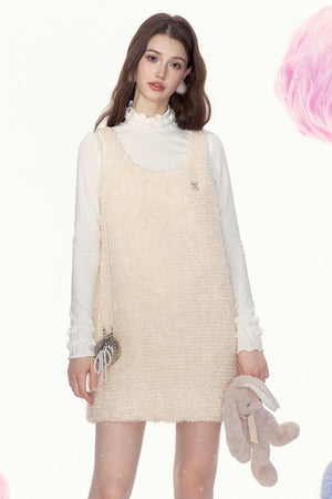 Plush Retro Slim Dress