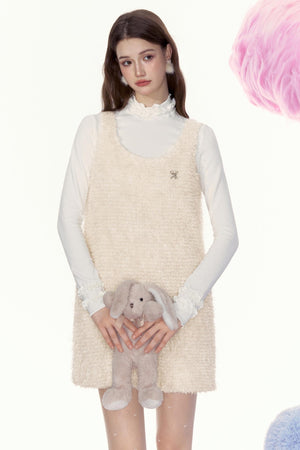 Plush Retro Slim Dress