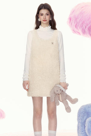Plush Retro Slim Dress