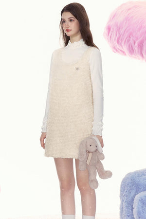 Plush Retro Slim Dress