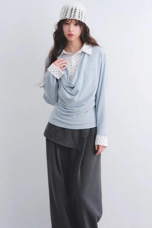 Polka Dot Embroidered Two-Piece Set-Up