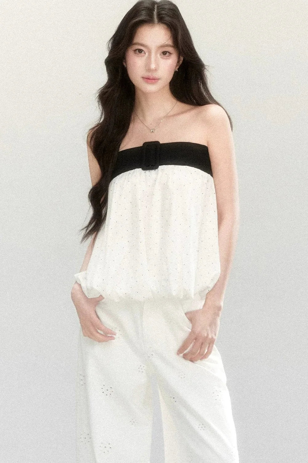 Polka Dot Flower Bud Top