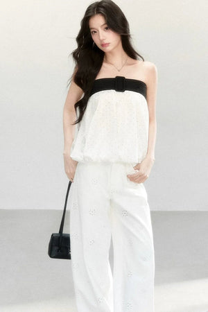 Polka Dot Flower Bud Top