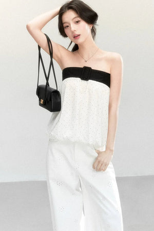 Polka Dot Flower Bud Top