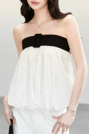 Polka Dot Flower Bud Top