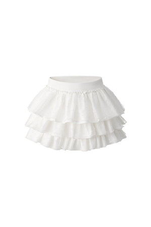 Polka Dot Lace Cake Skirt