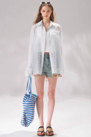 Polka Dot Lace Shirt