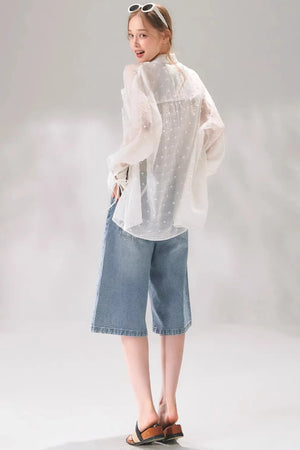 Polka Dot Lace Shirt