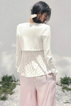 Polka Dot Lace Top Set-Up