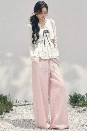 Polka Dot Lace Top Set-Up