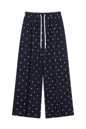 Polka Dot Mid-Sleeve Top Set-Up