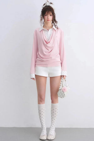 Polka Dot Patchwork Top Set-Up