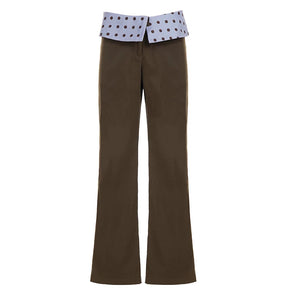 Polka Dot Pleated Pants