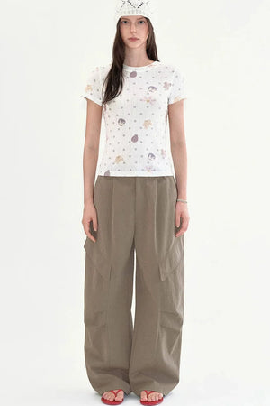 Polka Dot Slim Top