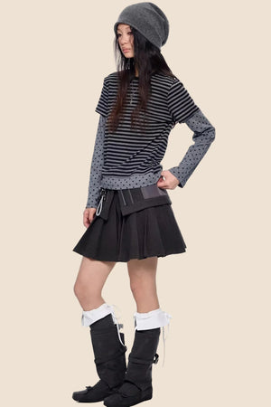 Polka Dot Striped Retro Top