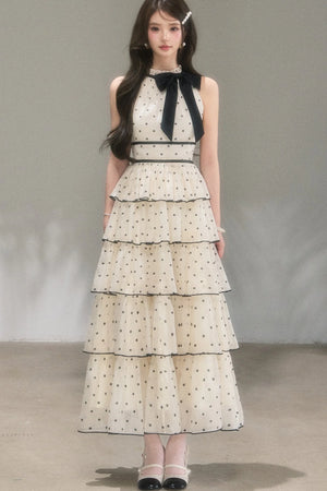 Polka Dot Tiered Dress