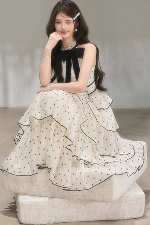 Polka Dot Tiered Dress