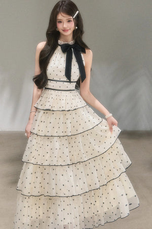 Polka Dot Tiered Dress